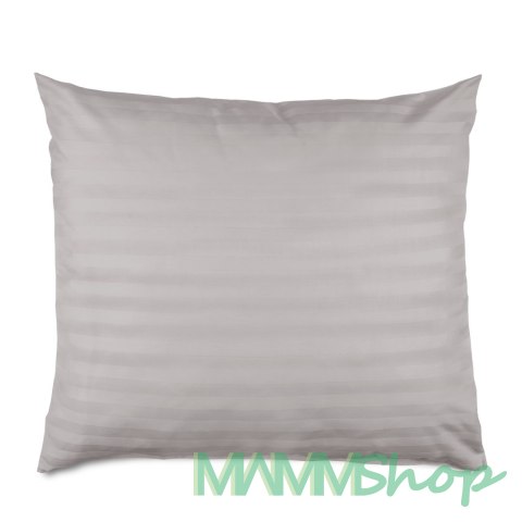 Poszewka satyna bambusowo-bawełniana STRIPE GREY/50x60