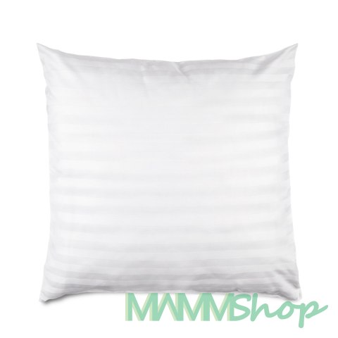 Poszewka satyna bambusowo-bawełniana STRIPE WHITE/40x40