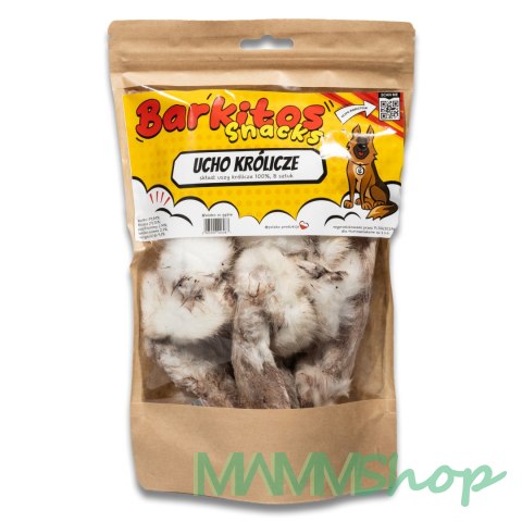 Barkitos BARKITOS SNACKS Uszy królicze z futrem 8 szt