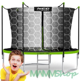 Trampolina ogrodowa 10ft/312cm z siatką wewnętrzną i drabinką Neo-Sport