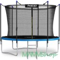 Trampolina ogrodowa 8ft/252cm z siatką wewnętrzną i drabinką Neo-Sport