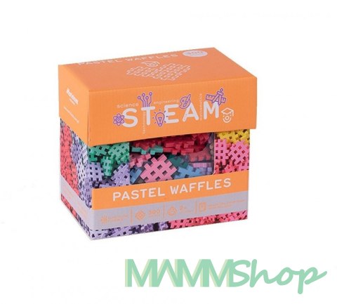 Klocki konstrukcyjne Waffle mini pastel 300 elementów