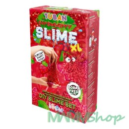 Masa plastyczna Zestaw super slime - Truskawka XL