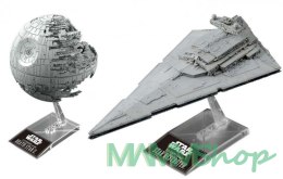 Model plastikowy Star Wars Gwiazda Śmierci i Krążownik Imperium 1/14500