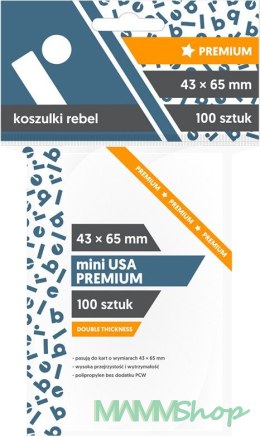 Koszulki 43x65 mm Mini USA Premium 100 sztuk