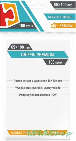 Koszulki 65x100mm Griffin Premium 100 sztuk