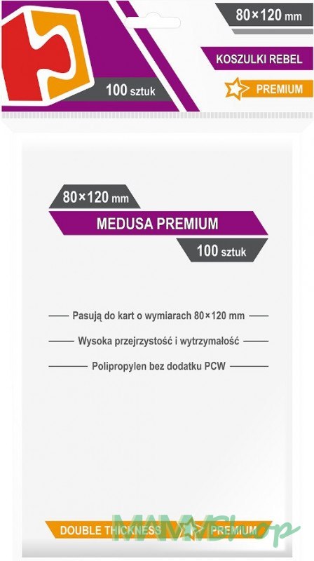 Koszulki 80x120mm Medusa Premium 100 sztuk