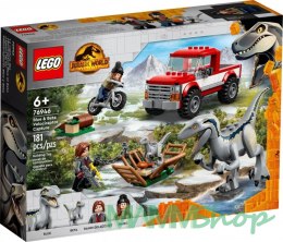 Klocki Jurassic World 76946 Schwytanie welociraptorów Blue i Bety